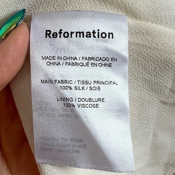 FINAL PRICE Reformation Delphi Silk Dress - Picture 14 of 15